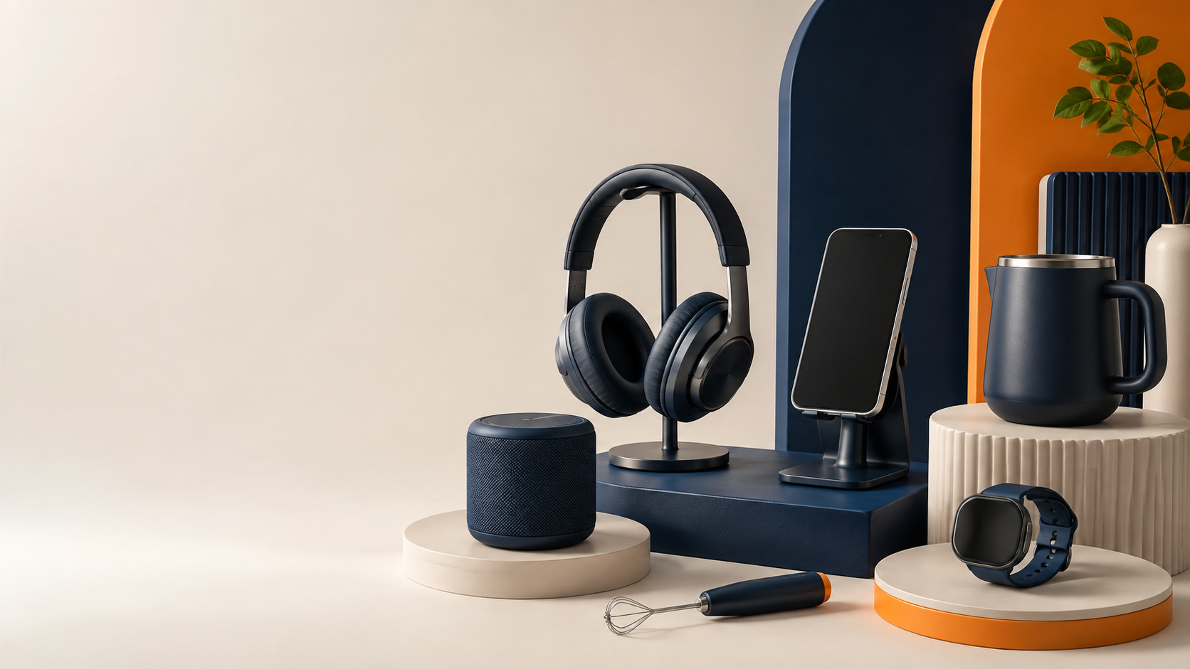 Everyday kitchen, home, audio and mobile gadgets in the 29Gadgets brand colours
